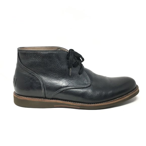 Men\'s John Varvatos USA Brooklyn Chukka Boots Shoes Size 11.5 Black Leather main image 5
